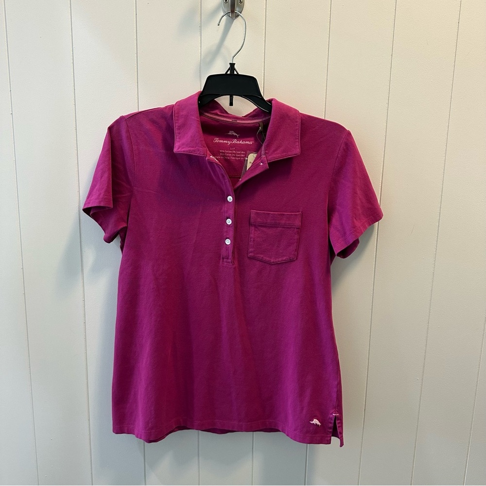 Tommy Bahama Bali Sky Polo shirt Size Small New With Tags, Pink Wild Aster